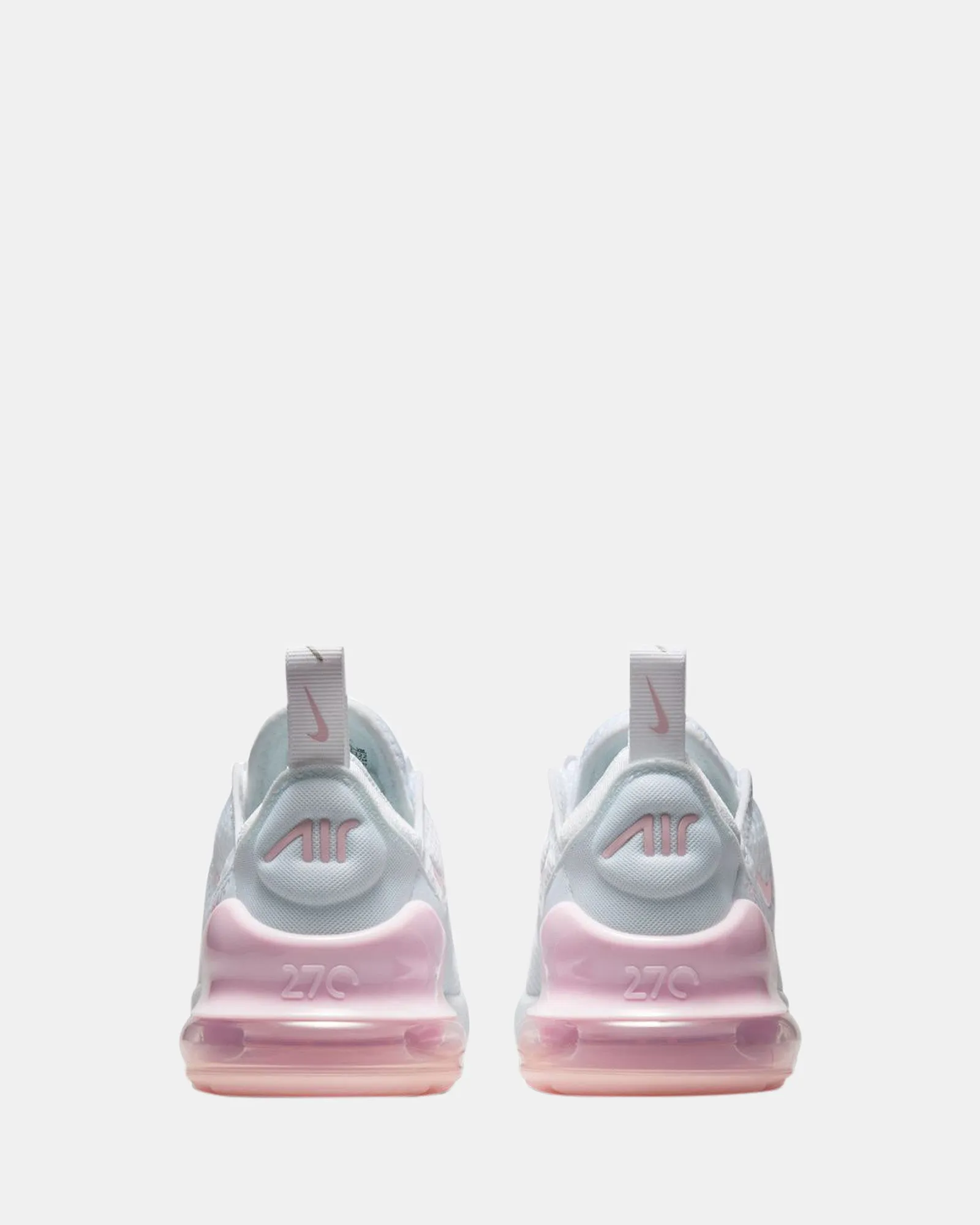 Nike Kinder Schuhe Air Max 270 Vorschule Weiß/Rosa Schaumstoff/Rauchgrau
