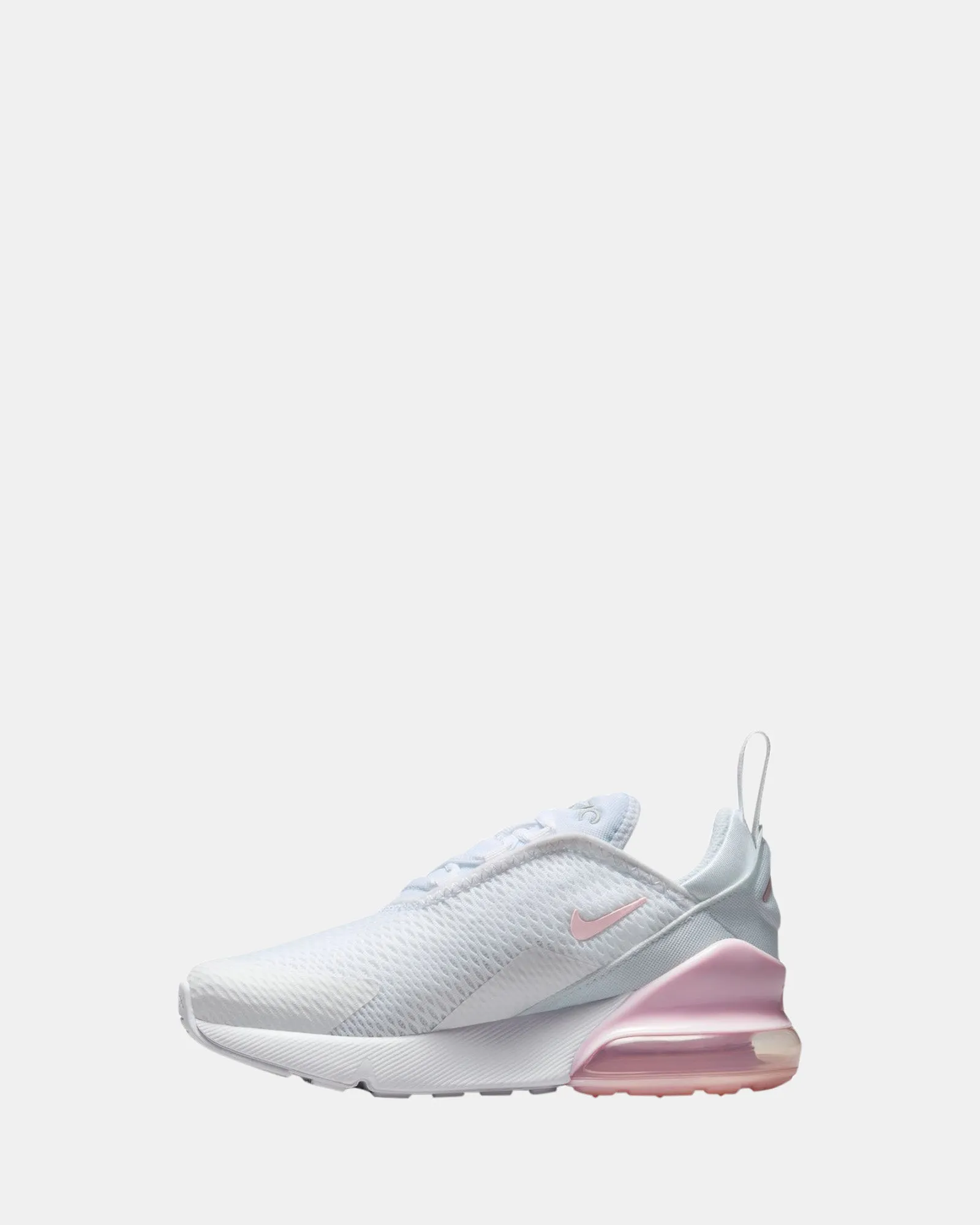 Nike Kinder Schuhe Air Max 270 Vorschule Weiß/Rosa Schaumstoff/Rauchgrau