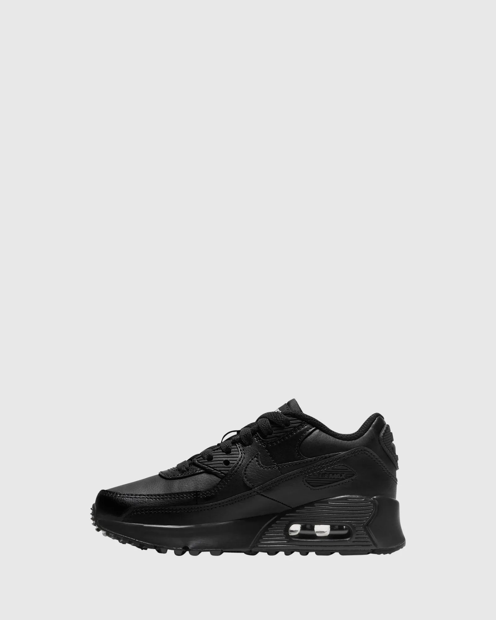 Nike Kinder Schuhe Air Max 90 Leder Vorschule Schwarz/Schwarz