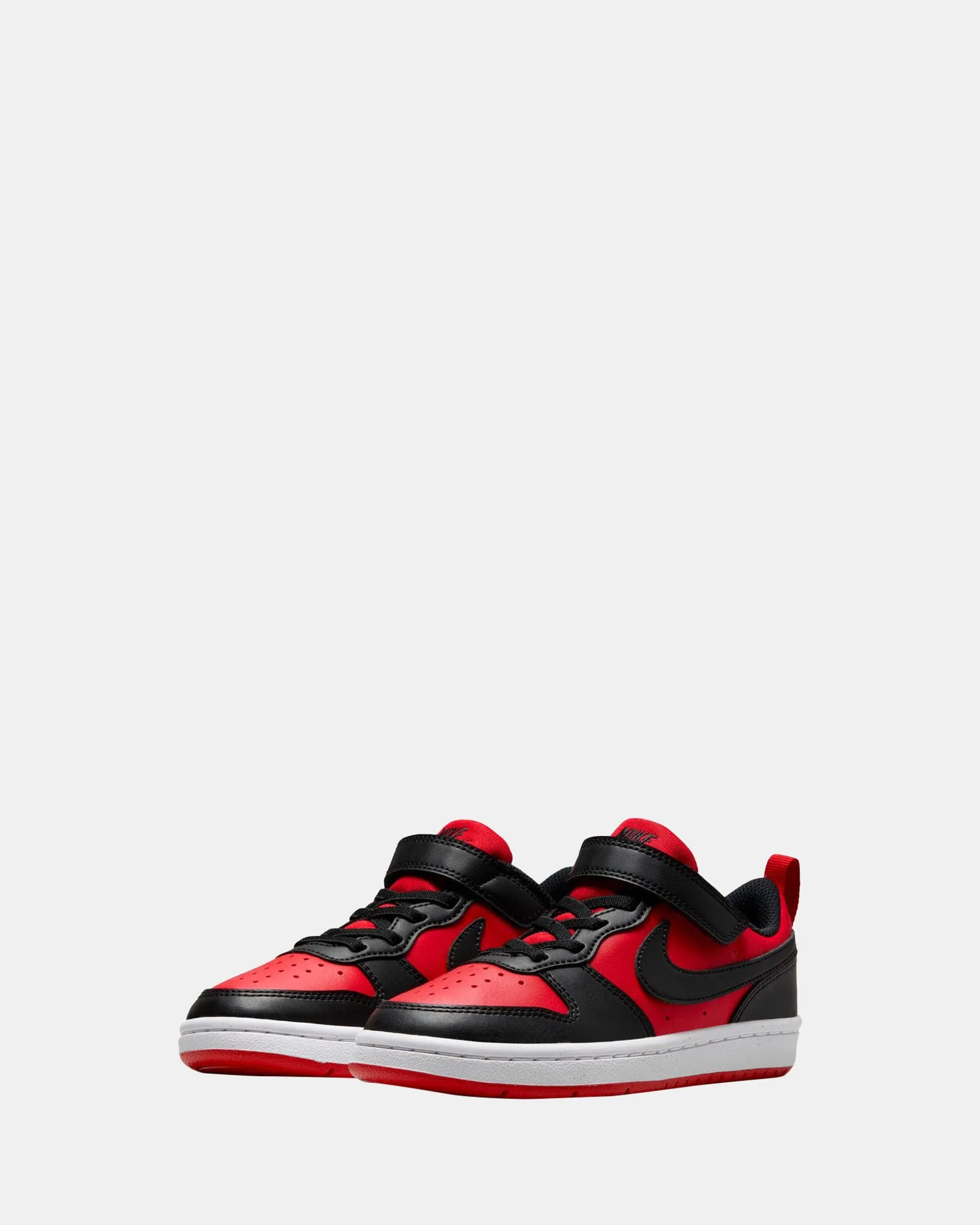 Nike Kinder-Schuhe Court Borough Low Recraft Vorschule Univ Rot/Schwarz/Weiß