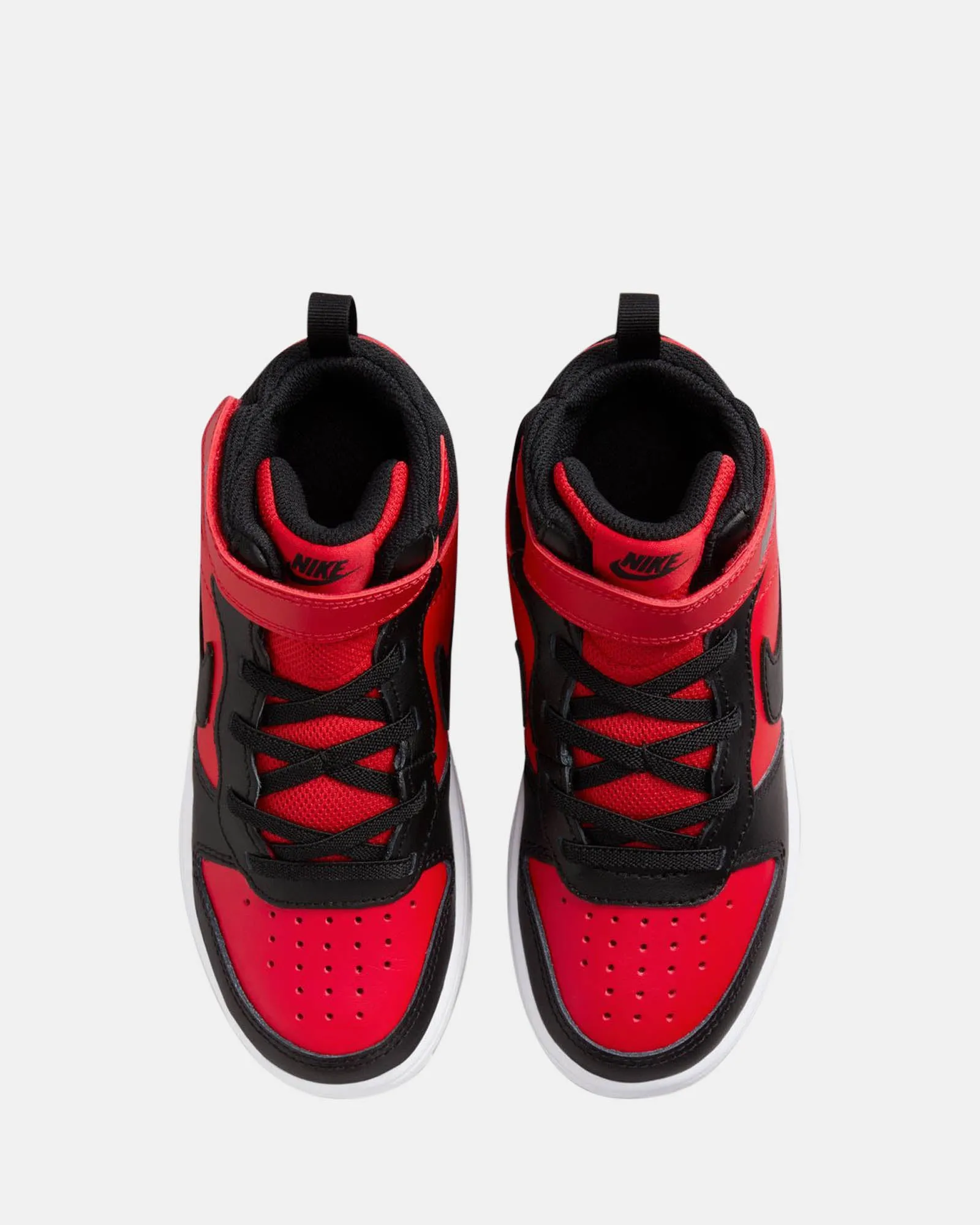 Nike Kinder Schuhe Court Borough Mid 2 Vorschule Universell Rot/Schwarz/Weiß
