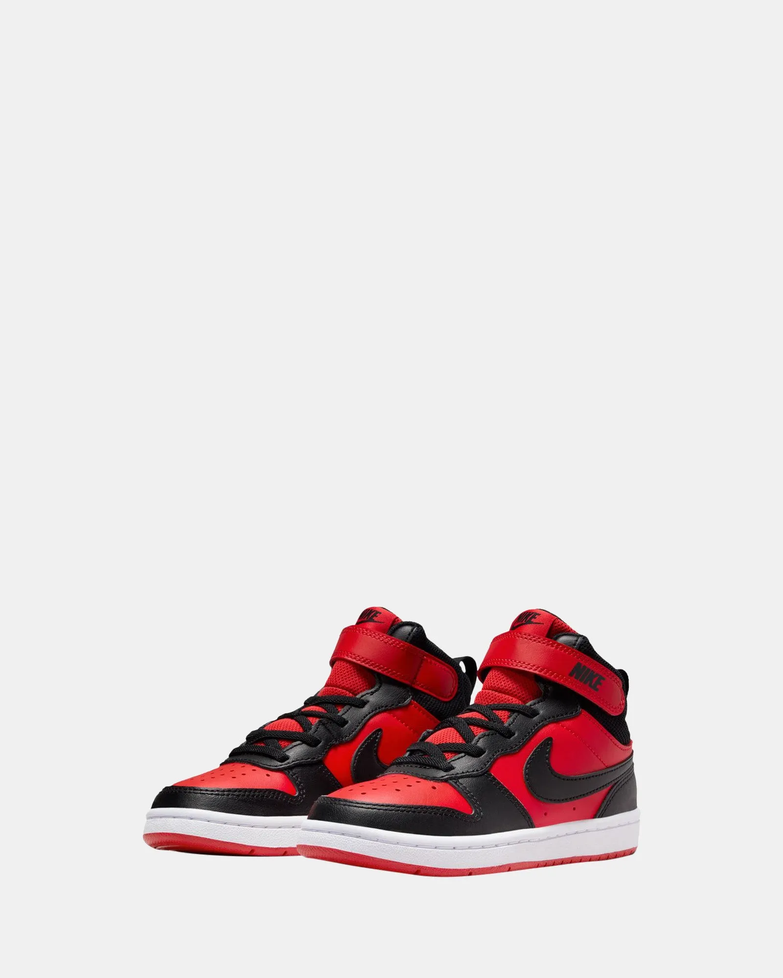 Nike Kinder Schuhe Court Borough Mid 2 Vorschule Universell Rot/Schwarz/Weiß