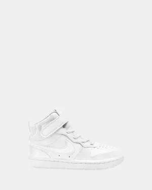 Nike Kinder Schuhe Court Borough Mid 2 Vorschule Weiß/Weiß