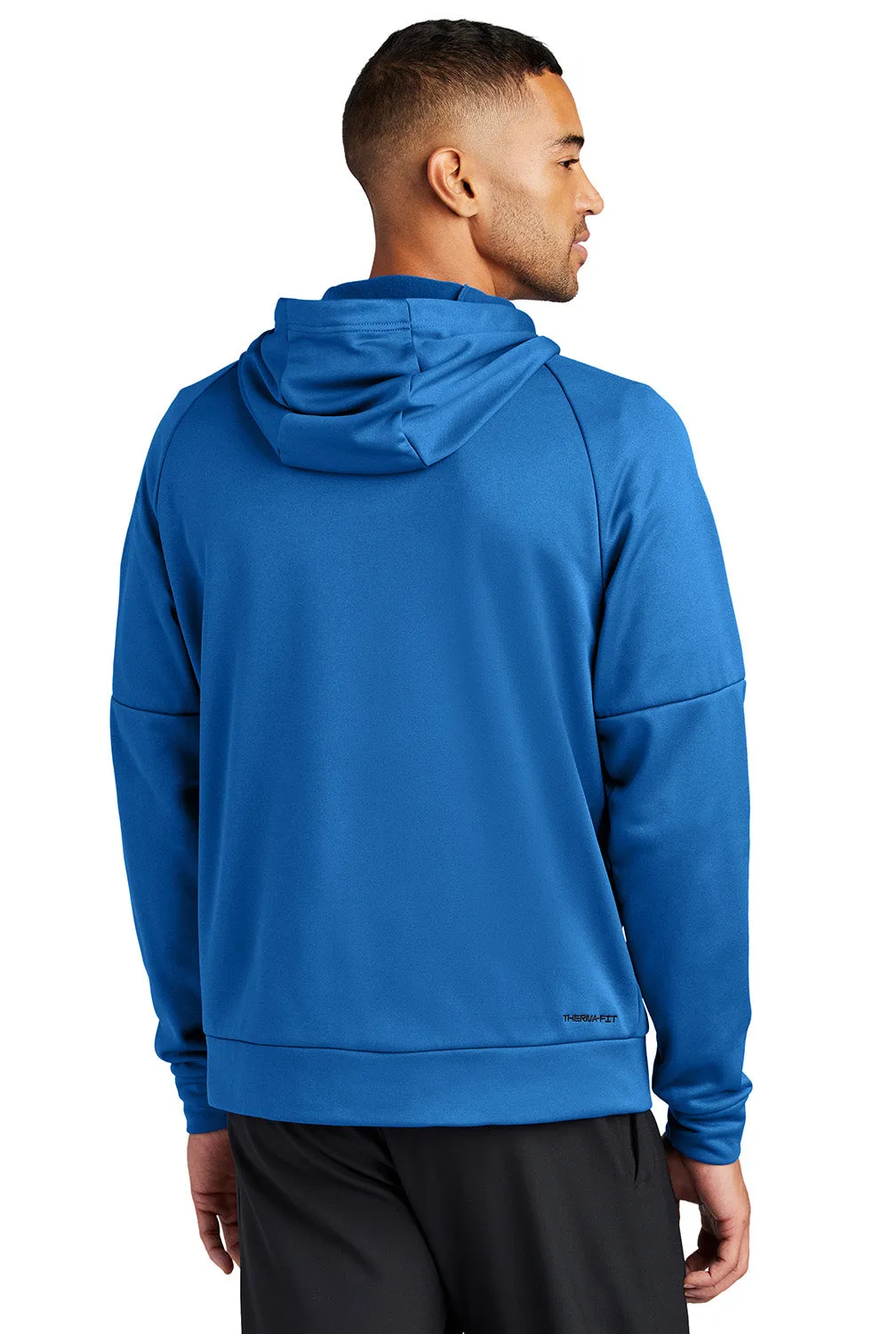 Nike Herren Therma-Fit Fleece Full-Zip Kapuzenpullover mit Taschen - Game Royal Blau