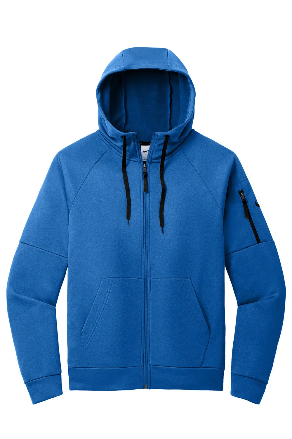 Nike Herren Therma-Fit Fleece Full-Zip Kapuzenpullover mit Taschen - Game Royal Blau
