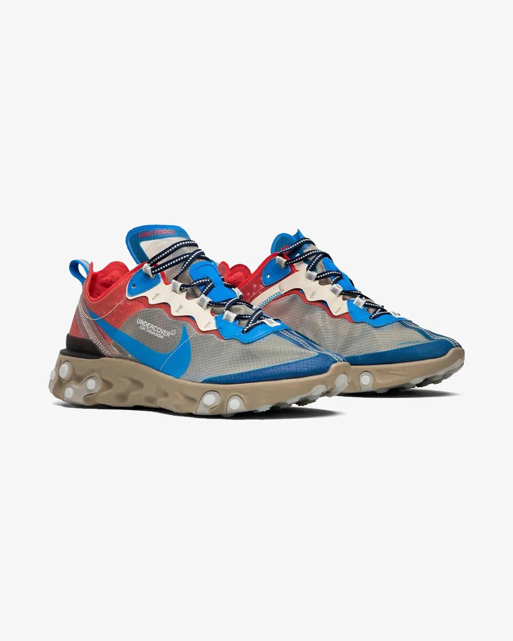 NIKE X UNDERCOVER REACT ELEMENT 87 BEIGE BLAU (NEU) - -