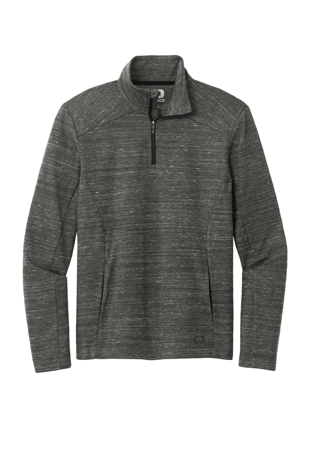 Ogio Herren Flux 1/4-Zip Sweatshirt mit Taschen - Heather Tarmac Grau