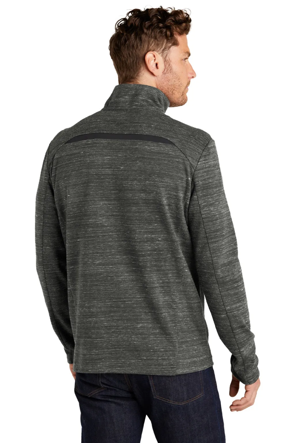 Ogio Herren Flux 1/4-Zip Sweatshirt mit Taschen - Heather Tarmac Grau