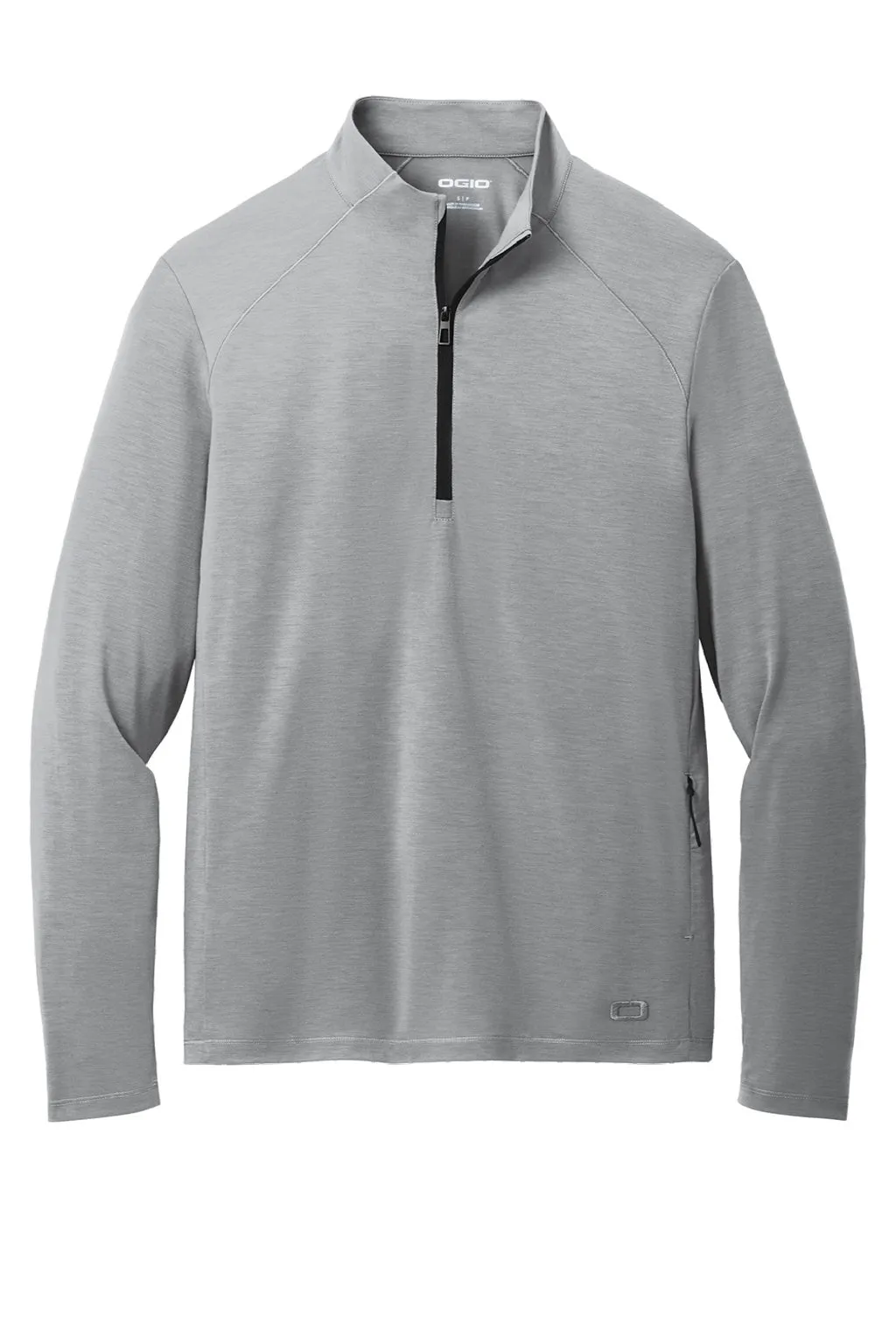 Ogio Herren Motion Feuchtigkeitstransportierendes 1/4-Zip Sweatshirt mit Tasche - Graustein