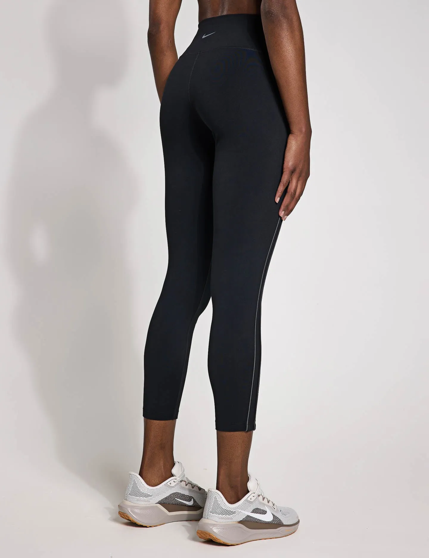 One High Waisted 7/8 Leggings - Schwarz/Eisengrau