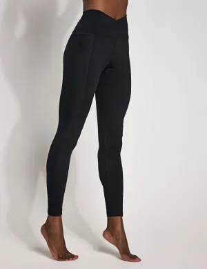 One Wrap High Waist 7/8 Leggings - Schwarz