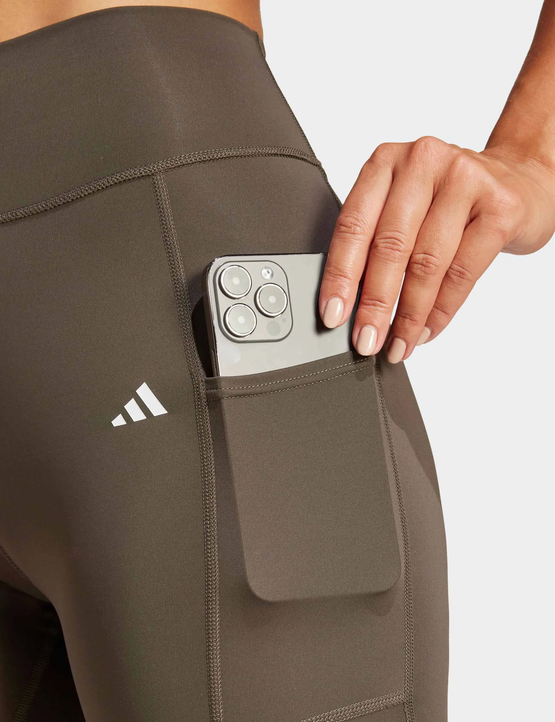 Optime Ganzbeinige Leggings - Schattenolive