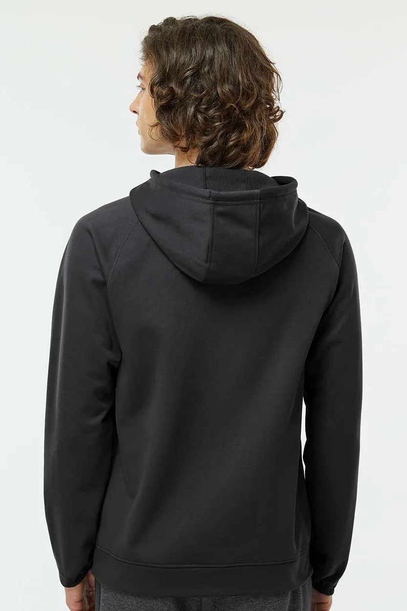 Paragon Herren Vail Performance Feuchtigkeitstransportierende Fleece Kapuzenpullover Hoodie mit Beuteltasche - Schwarz