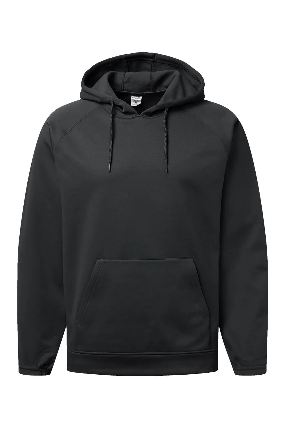 Paragon Herren Vail Performance Feuchtigkeitstransportierende Fleece Kapuzenpullover Hoodie mit Beuteltasche - Schwarz