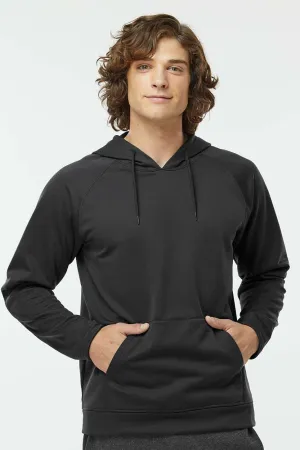 Paragon Herren Vail Performance Feuchtigkeitstransportierende Fleece Kapuzenpullover Hoodie mit Beuteltasche - Schwarz