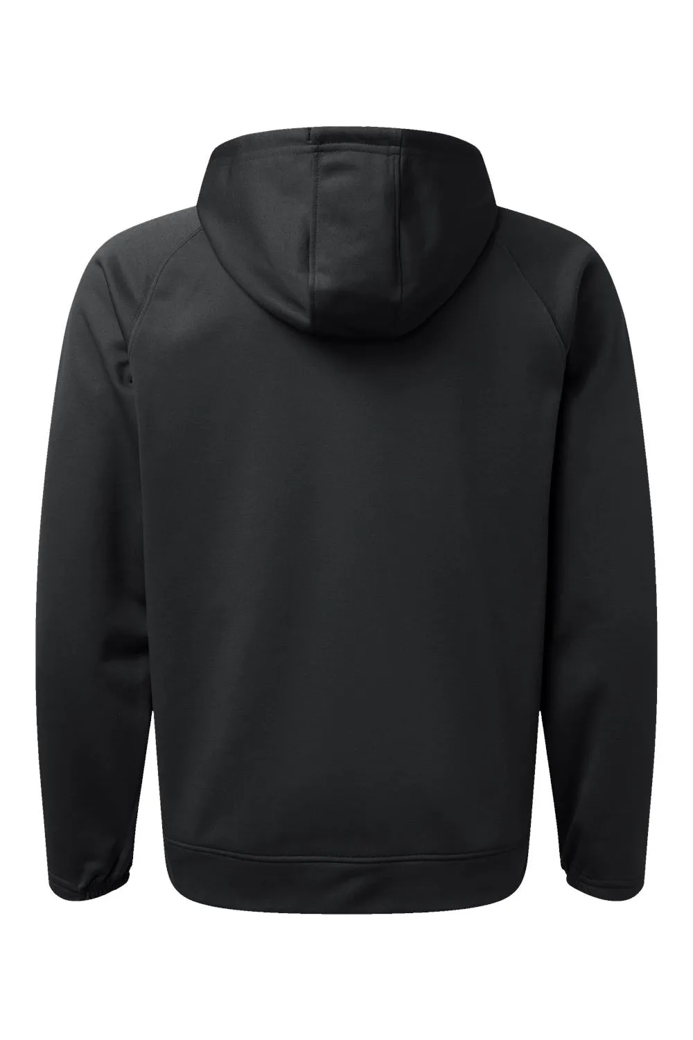 Paragon Herren Vail Performance Feuchtigkeitstransportierende Fleece Kapuzenpullover Hoodie mit Beuteltasche - Schwarz