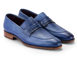 Paul Parkman Schuhe Paul Parkman Herren-Spitzenschuh-Loafer in Blau