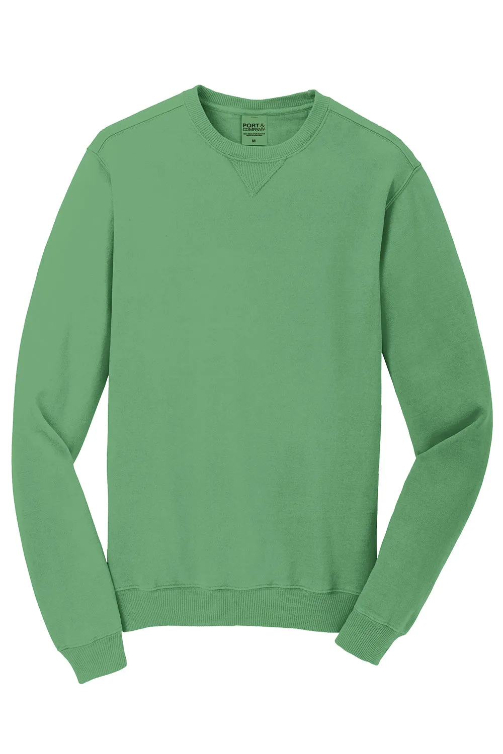 Port & Company Herren Beach Wash Fleece Crewneck Sweatshirt - Safari Grün