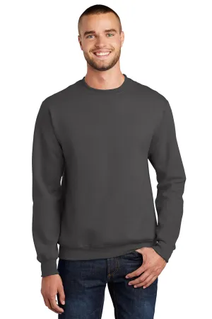 Port & Company Herren Essential Pilling-resistentes Fleece Crewneck Sweatshirt - Anthrazitgrau