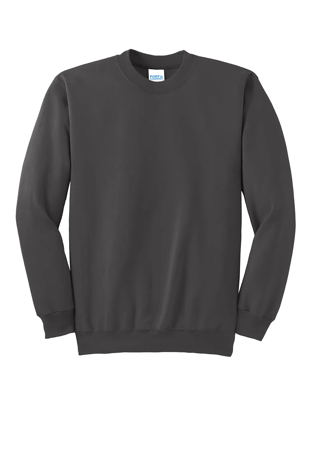 Port & Company Herren Essential Pilling-resistentes Fleece Crewneck Sweatshirt - Anthrazitgrau