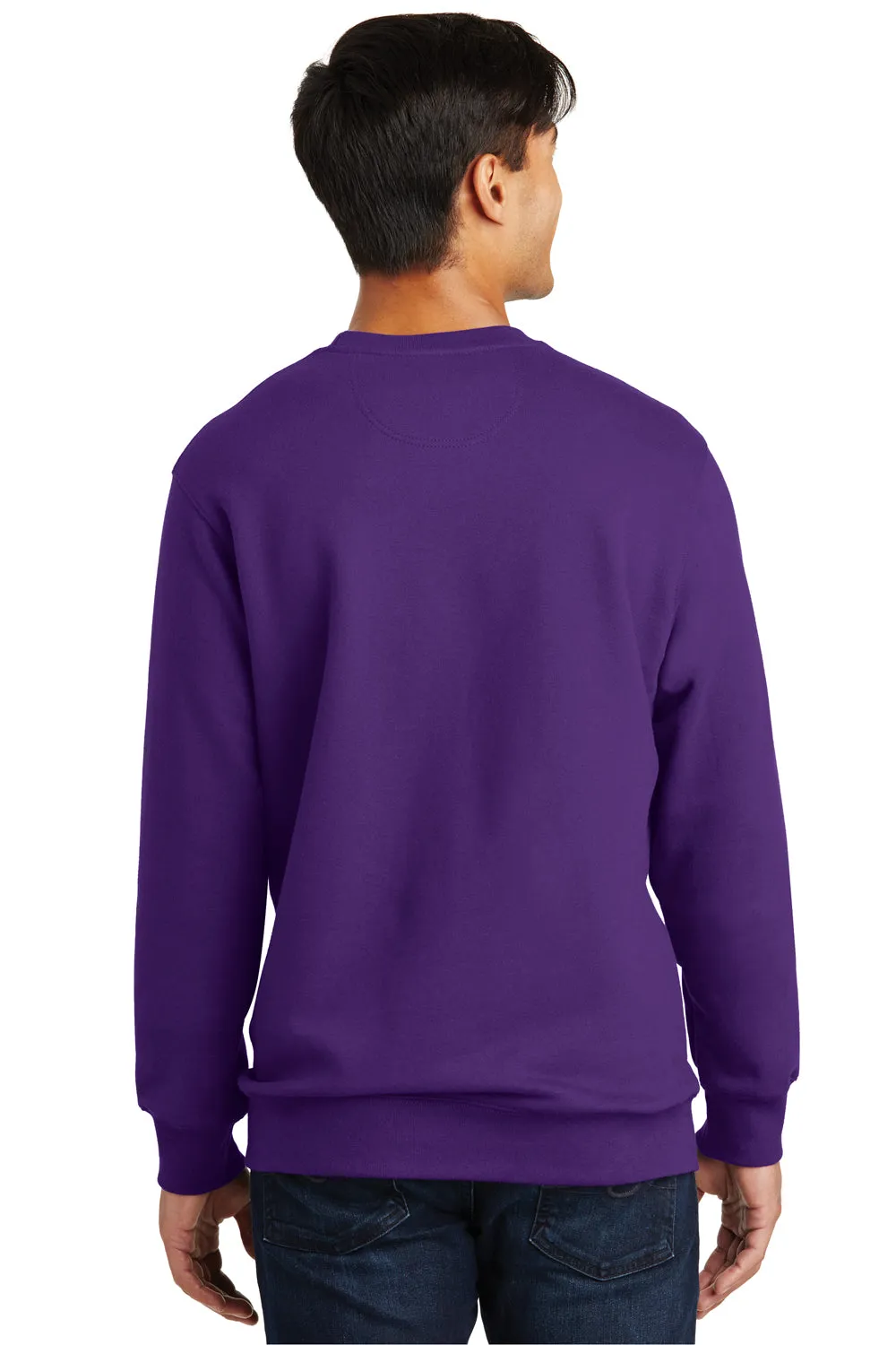 Port & Company Herren Fan Favorite Fleece Crewneck Sweatshirt - Team Lila - Ausverkauf