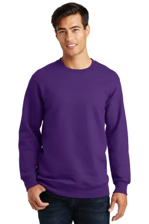 Port & Company Herren Fan Favorite Fleece Crewneck Sweatshirt - Team Lila - Ausverkauf