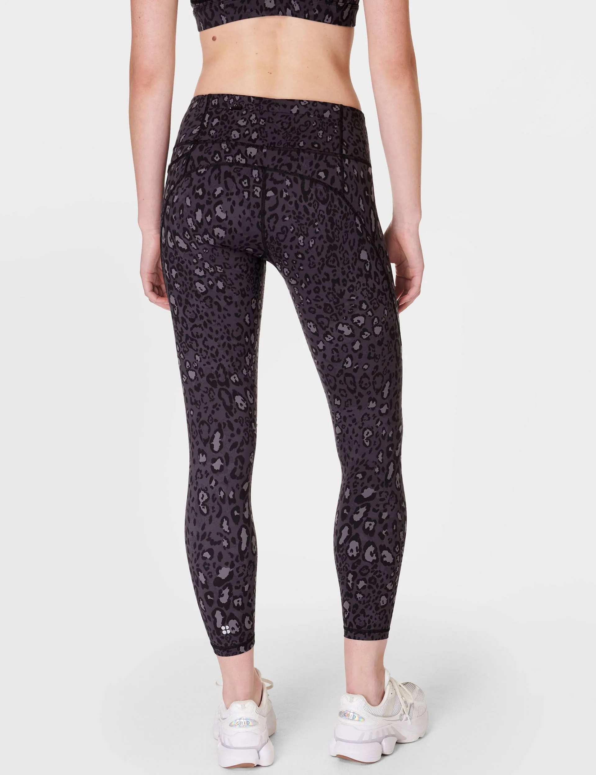 Power 7/8 Gym Leggings - Schwarzer Luxus-Leopardenprint