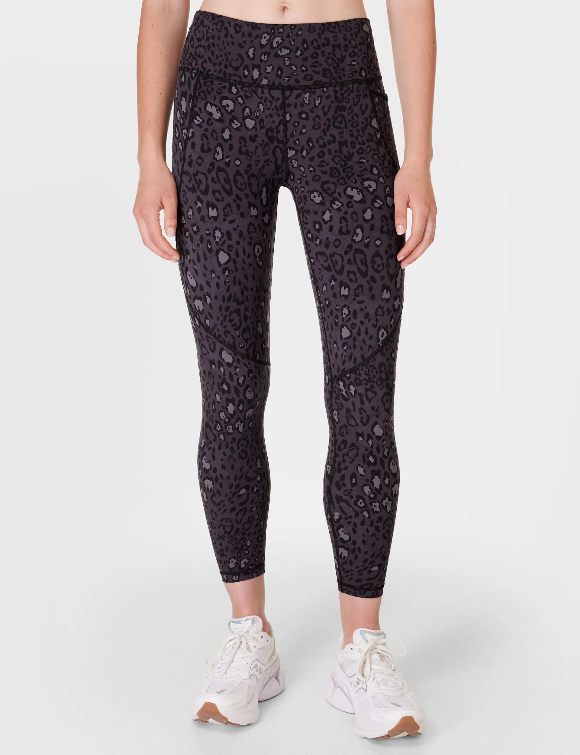Power 7/8 Gym Leggings - Schwarzer Luxus-Leopardenprint