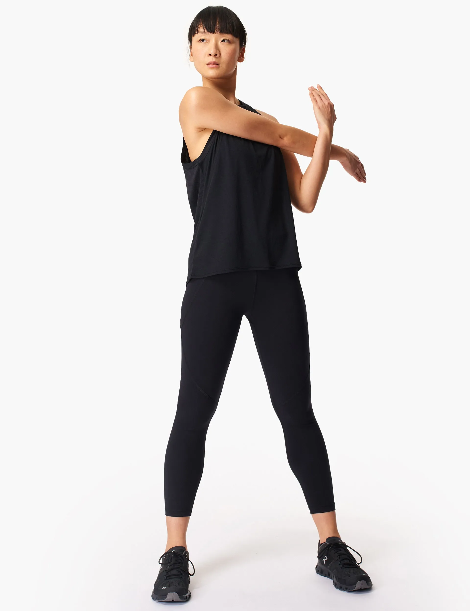 Power 7/8 Gym Leggings - Schwarz