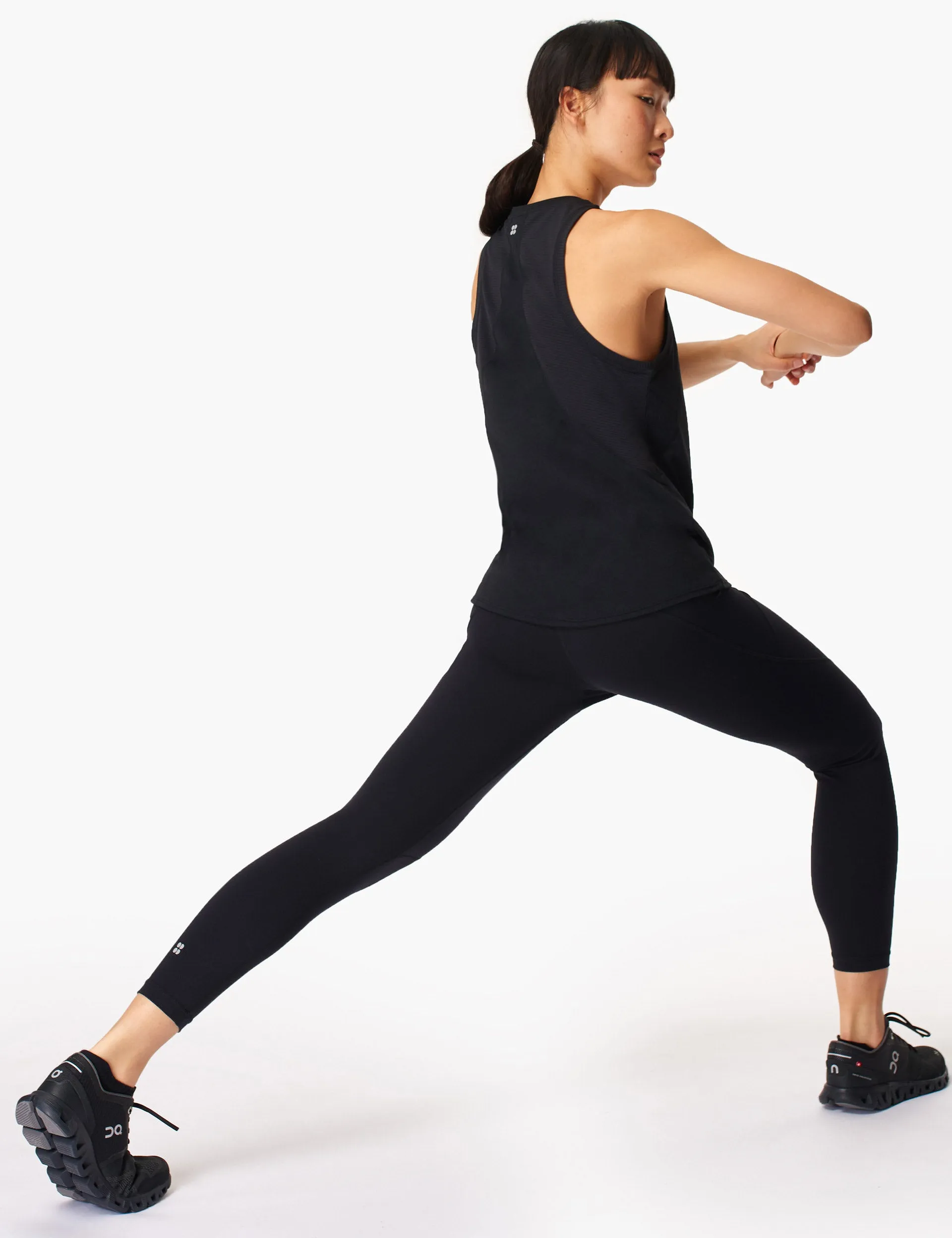 Power 7/8 Gym Leggings - Schwarz