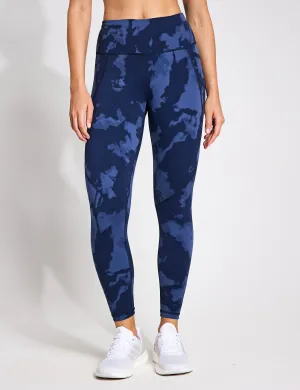 Power 7/8 Gym Leggings - Blauer Verlaufdruck