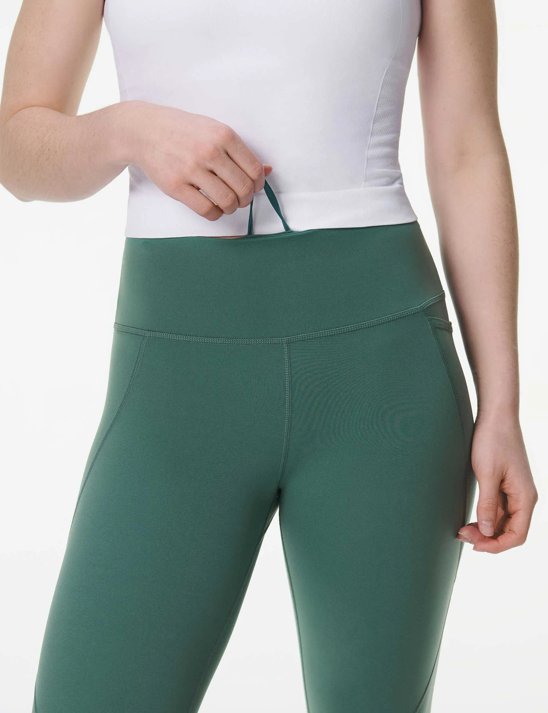 Power 7/8 Gym Leggings - Waldgrün