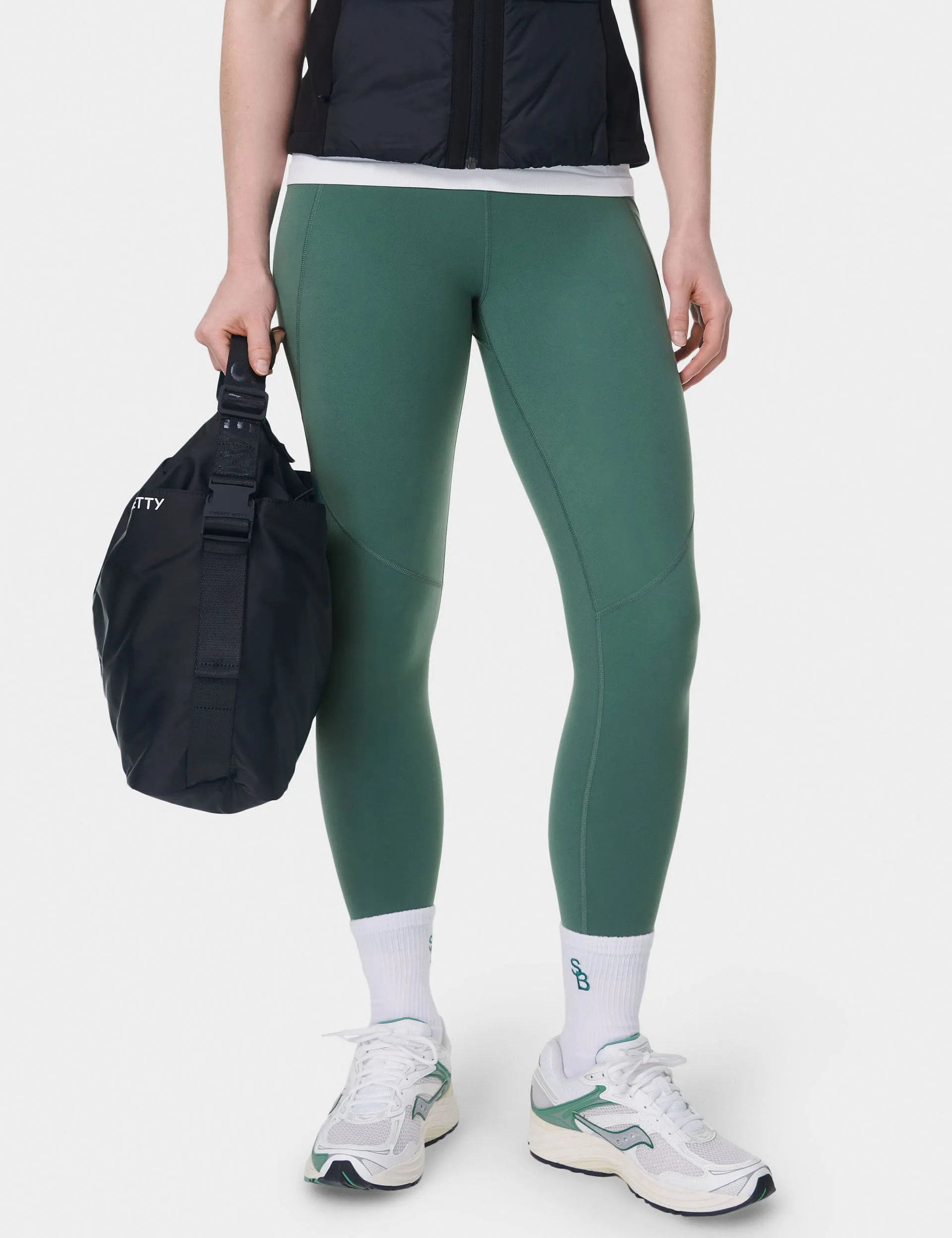 Power 7/8 Gym Leggings - Waldgrün