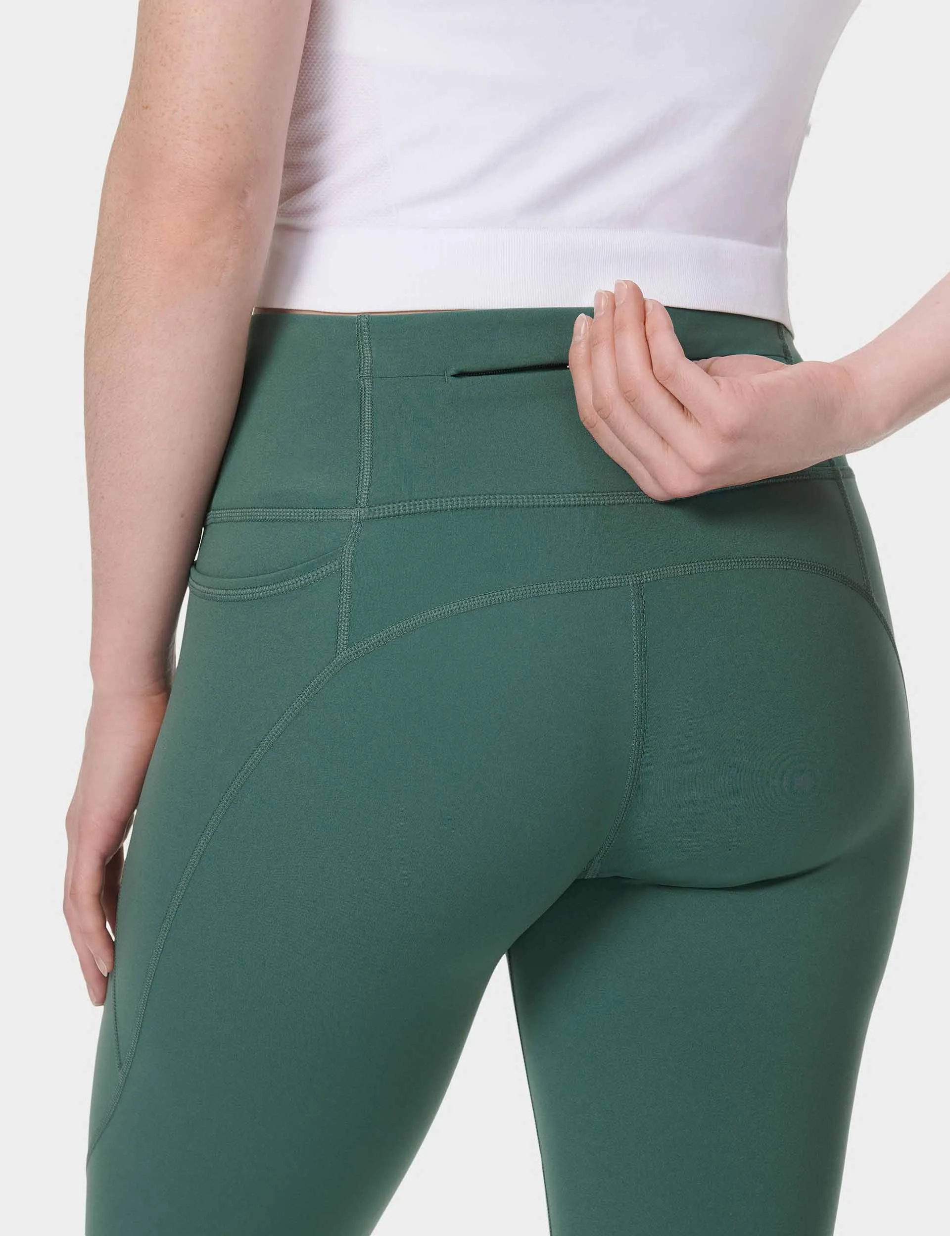 Power 7/8 Gym Leggings - Waldgrün