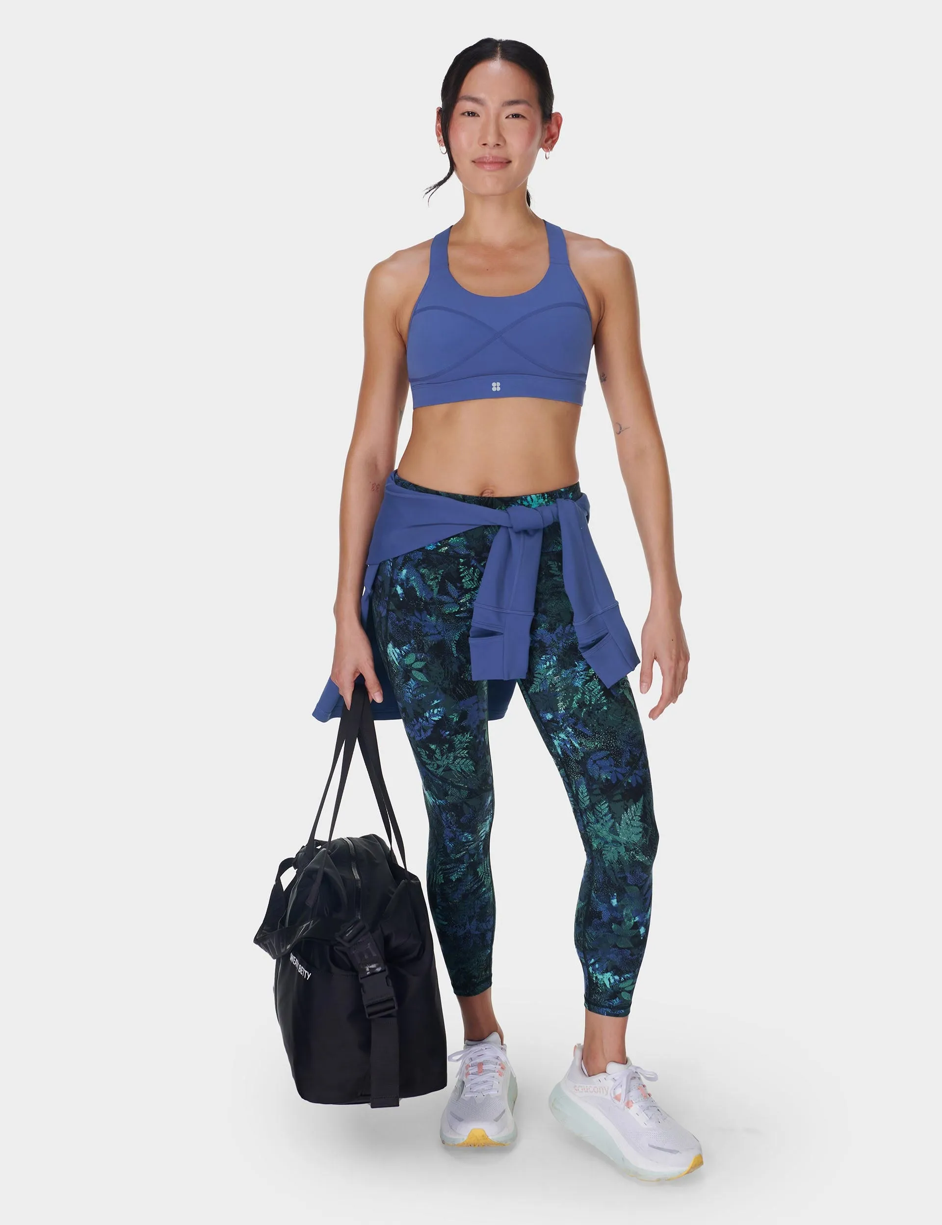 Power 7/8 Gym Leggings - Grüner Walddruck