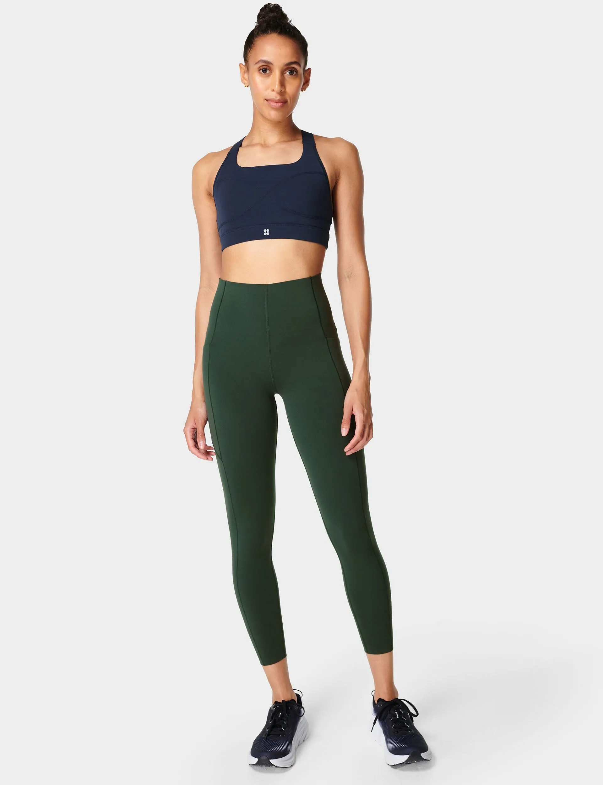 Power UltraSculpt High-Waist Gym 7/8-Leggings - Trek Grün