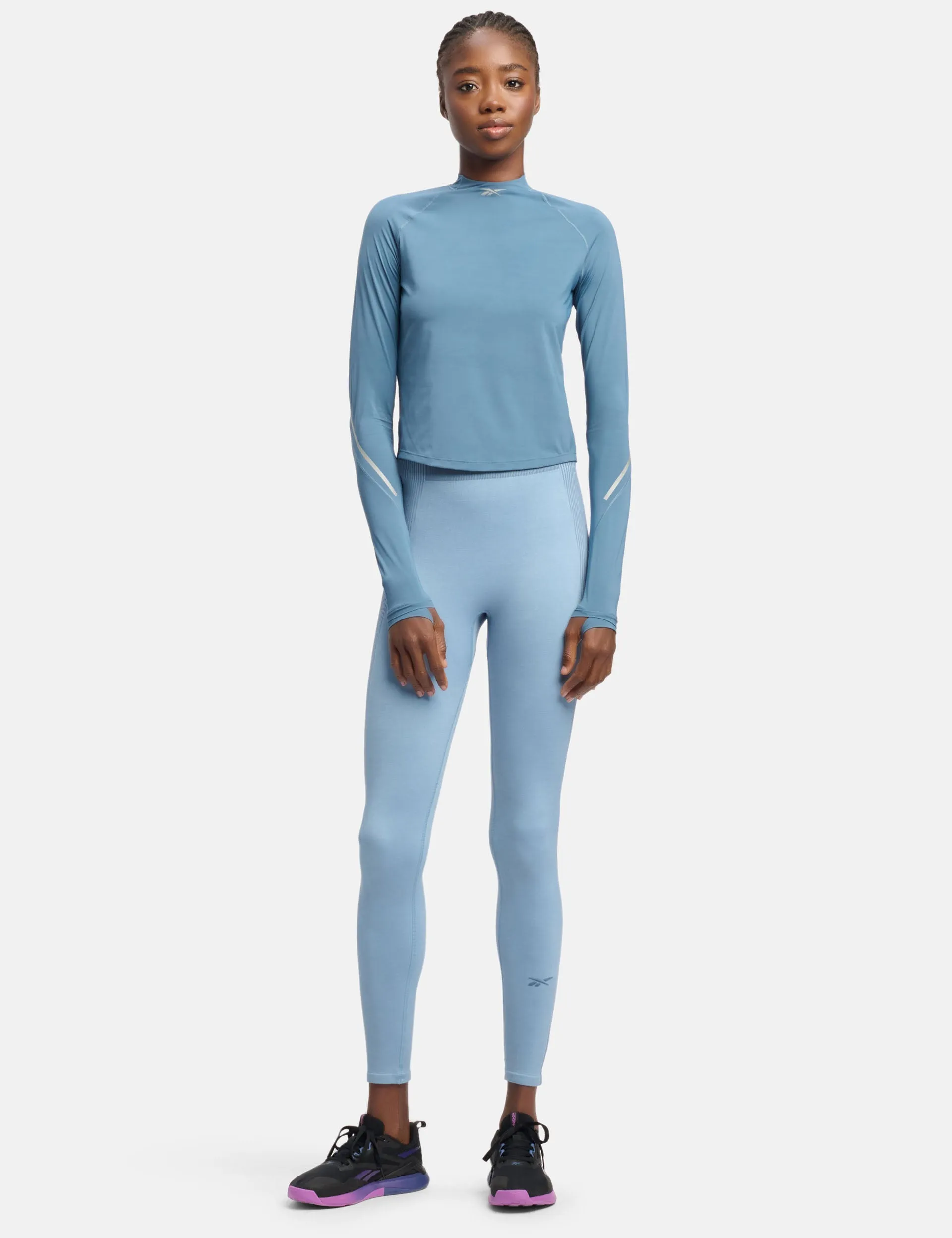 RBK-Lab Nahtlose 7/8 Leggings - Upgrade Blau