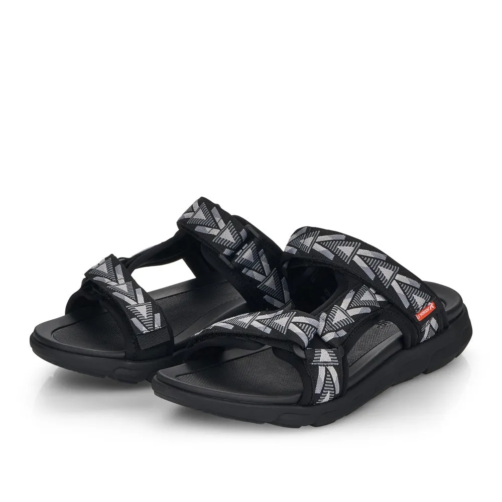 Rieker Schuhe 20801-00 Schwarz/Grau Sportlich