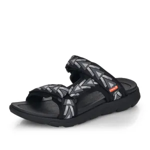 Rieker Schuhe 20801-00 Schwarz/Grau Sportlich