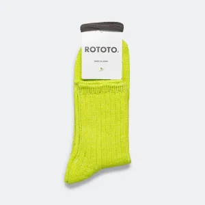 RoToTo Accessories Rippensocke - Limette