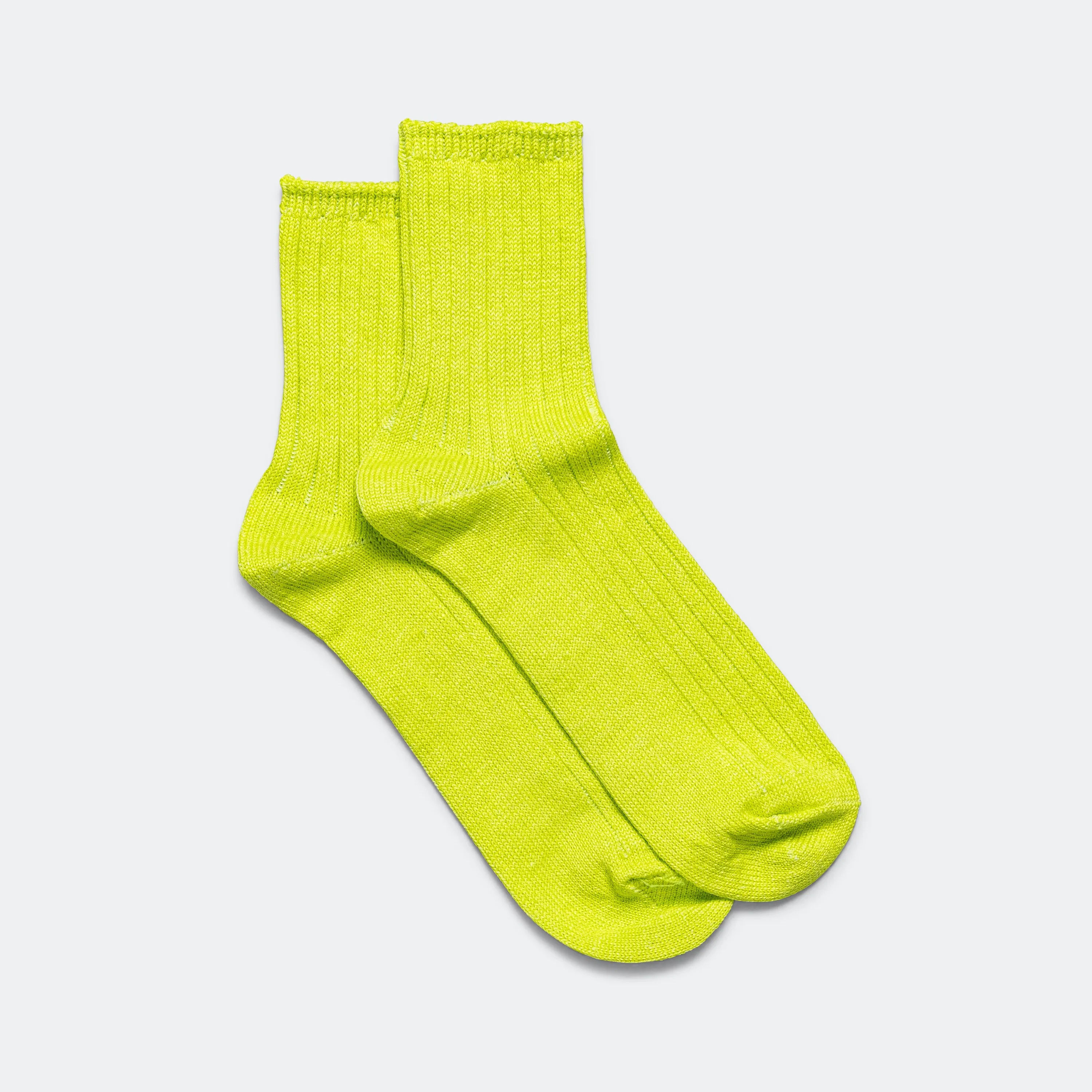 RoToTo Accessories Rippensocke - Limette