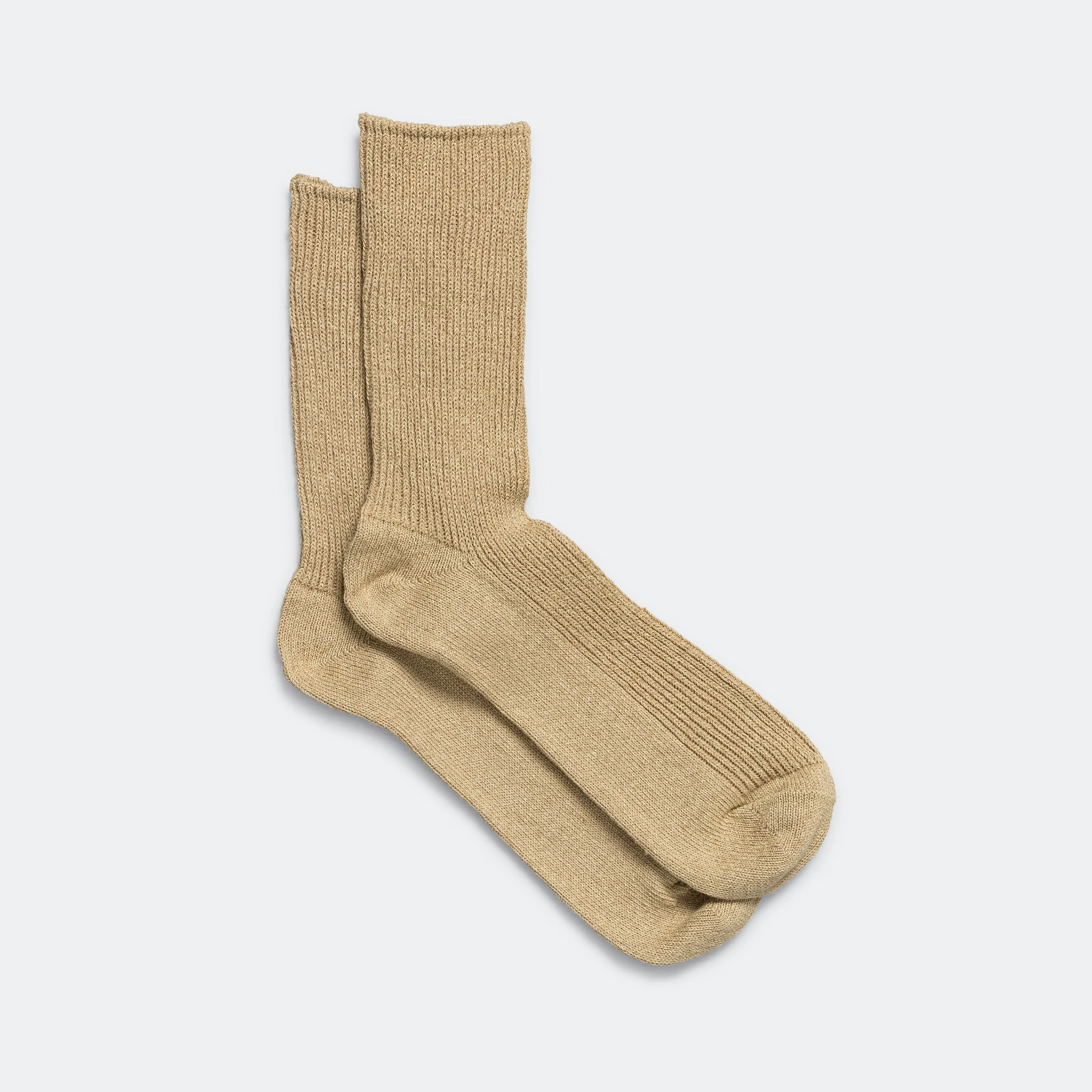 RoToTo Accessories Rippen-Stopfsocke - Beige