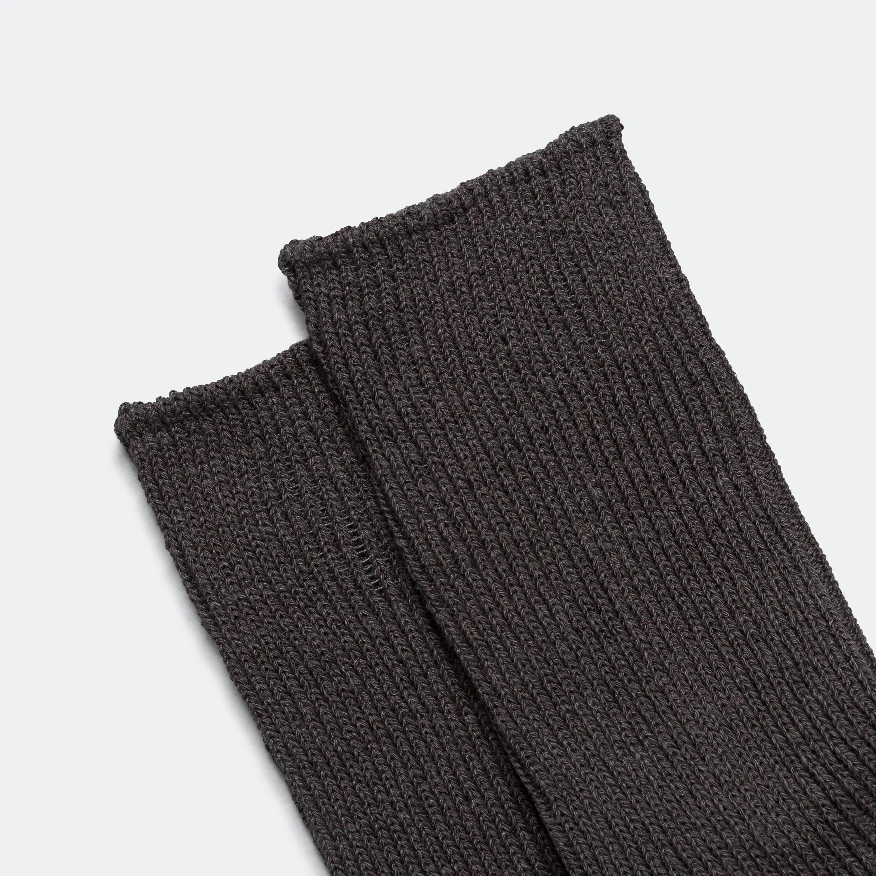 RoToTo Accessories Rippen-Stopfsocke - Dunkelgrau