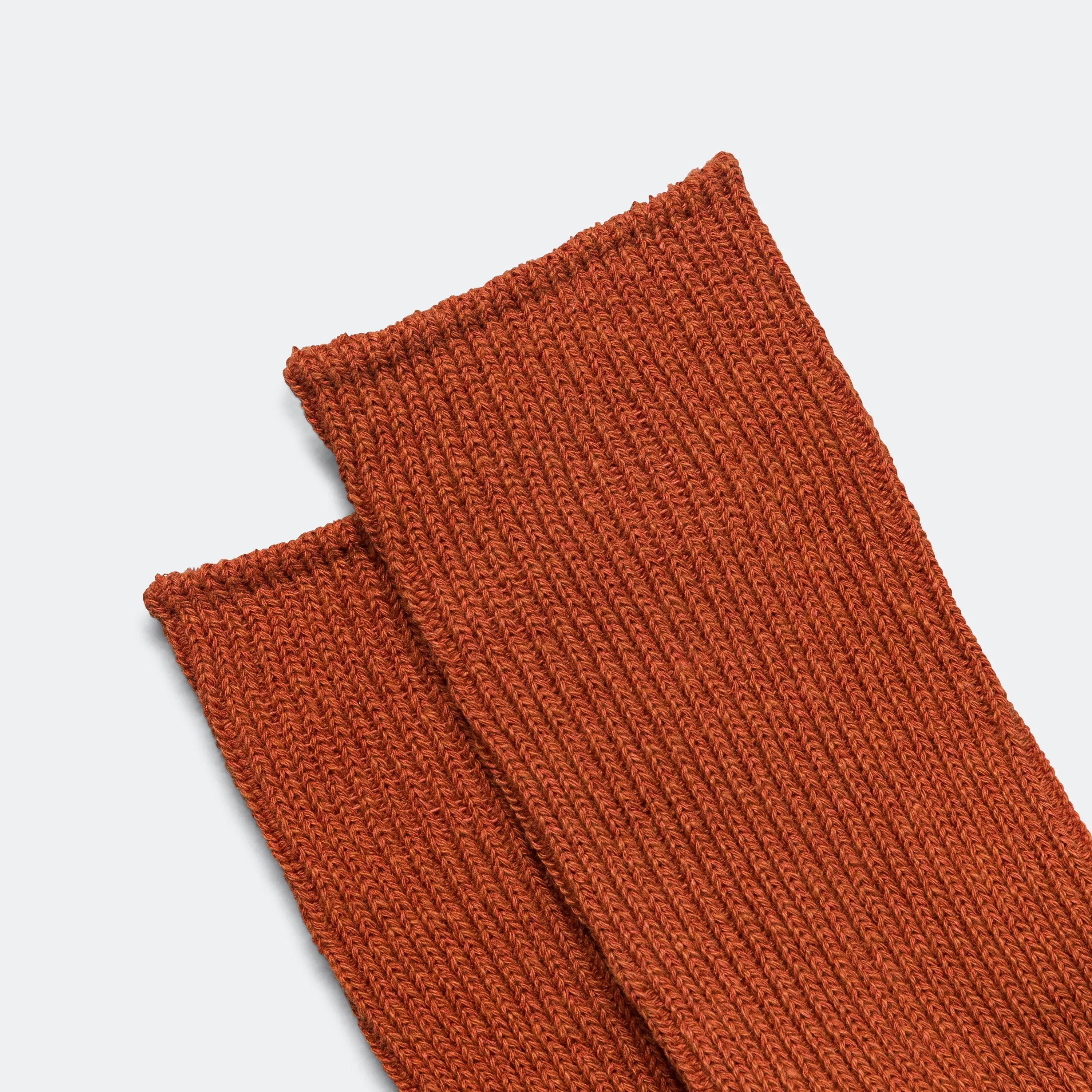 RoToTo Accessories Rippen-Stopfsocke - Dunkelorange
