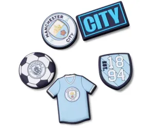 Crocs Jibbitz™ Schuhe Manchester City FC 5er-Pack