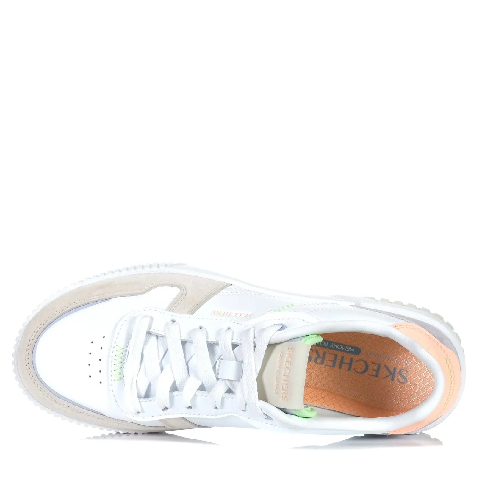 Skechers Jade - Stilvoller Typ 185092 Weiß/Mehrfarbig