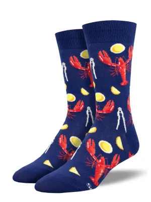 Socksmith Socken Hummer Abendessen - Marineblau