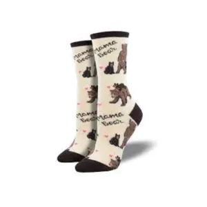 Socksmith Socken Mama Bär-Elfenbein Heather