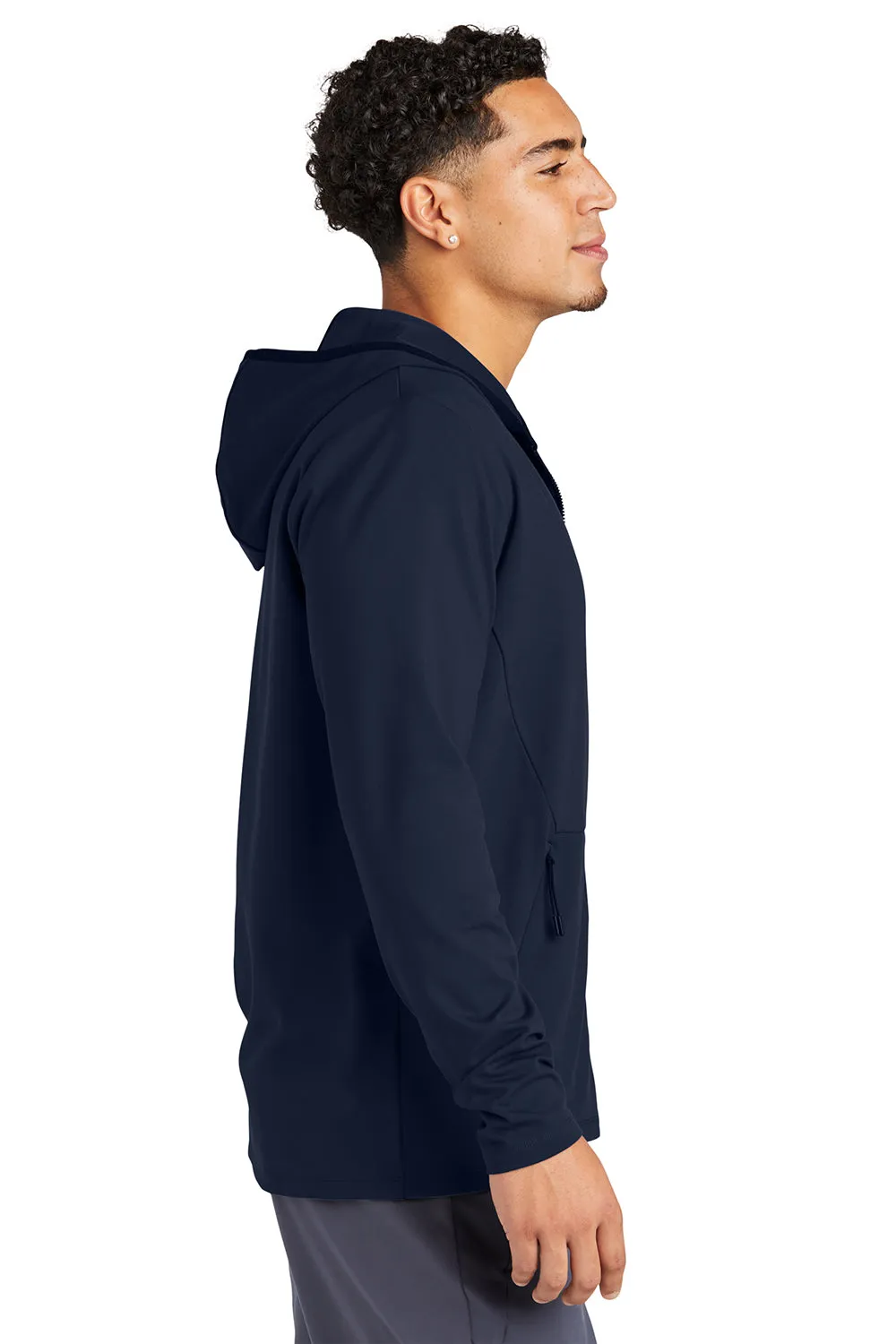 Sport-Tek Herren Circuit Full Zip Kapuzenpullover mit Taschen - Echt Marineblau