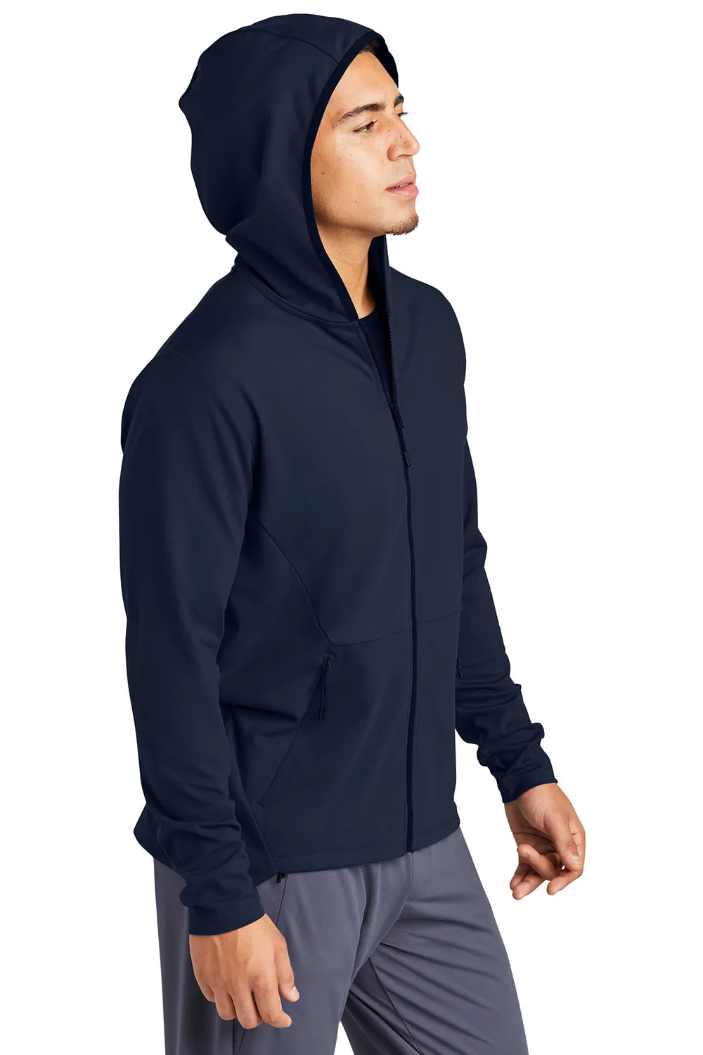 Sport-Tek Herren Circuit Full Zip Kapuzenpullover mit Taschen - Echt Marineblau